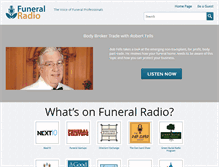 Tablet Screenshot of funeralradio.com